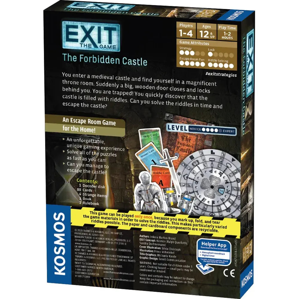 The Forbidden Castle - Exit the Escape Room Game - Kosmos