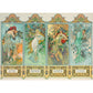 The Four Seasons by Mucha 1000 Piece Jigsaw Puzzle Eurographics