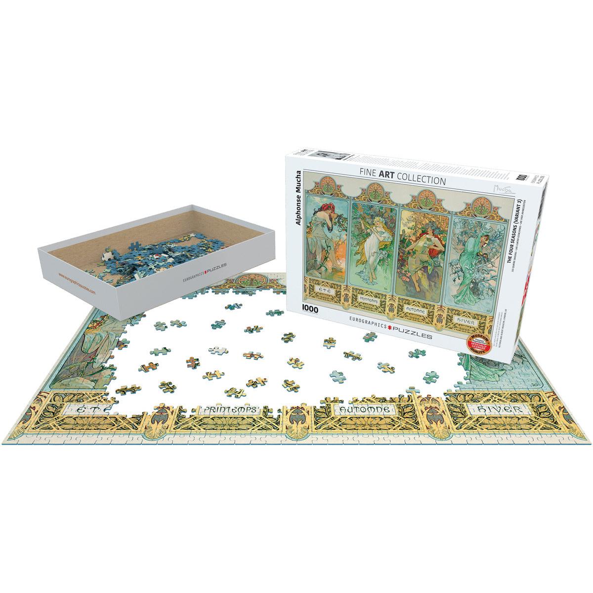 The Four Seasons by Mucha 1000 Piece Jigsaw Puzzle Eurographics