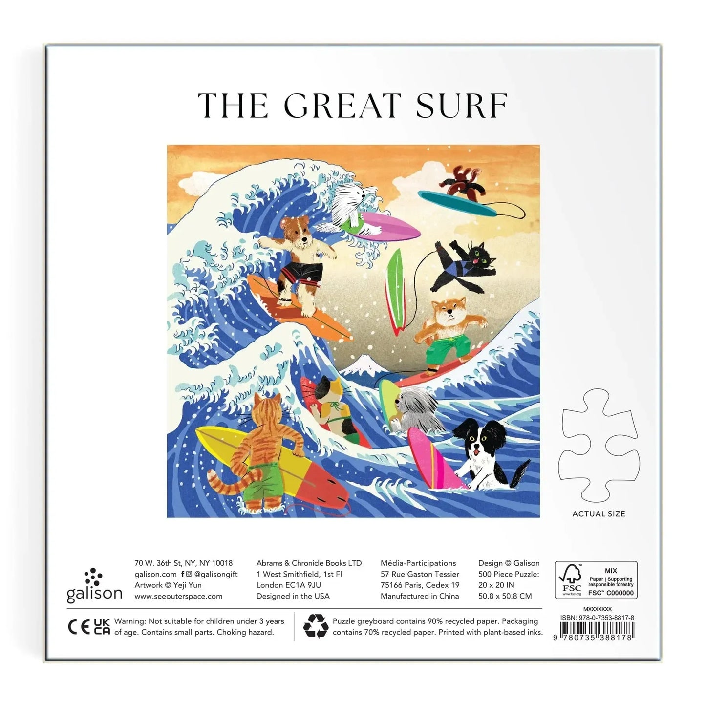 The Great Surf 500 Piece Jigsaw Puzzle Galison