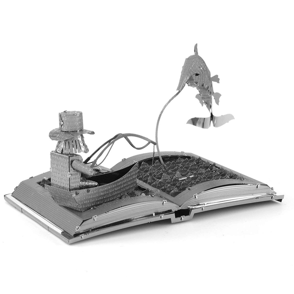 The Old Man & the Sea Book Sculpture 3D Steel Model Kit Metal Earth