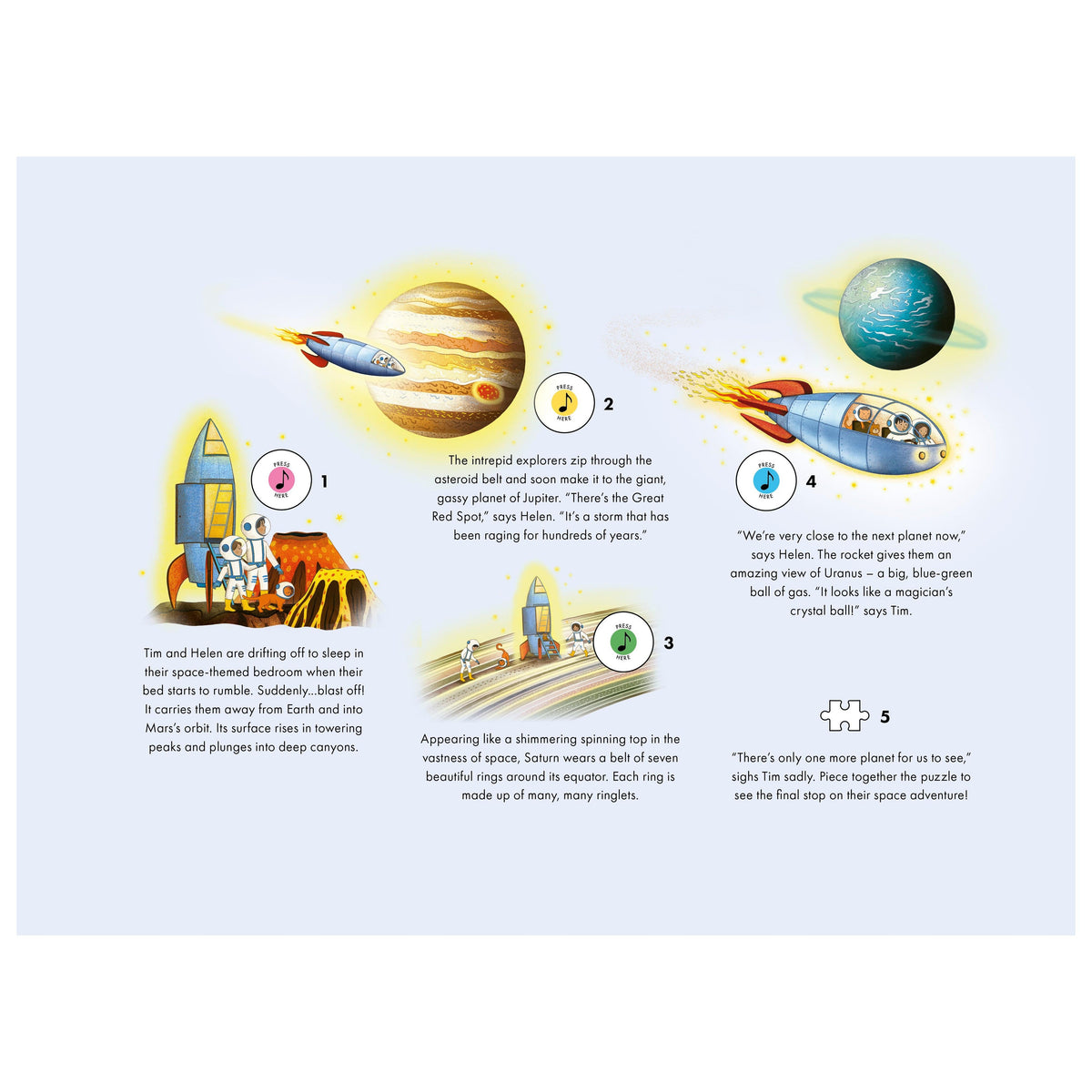 The Planets 48 Piece Musical Jigsaw Puzzle Kaddo