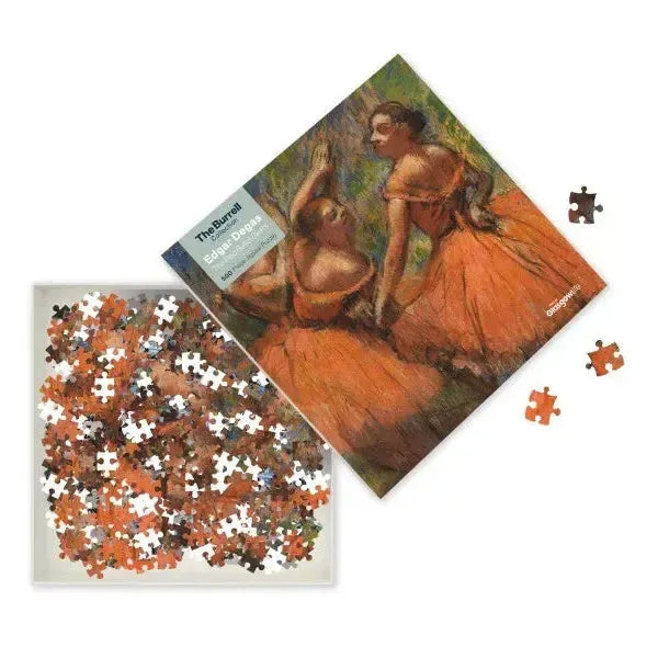 The Red Ballet Skirts by Edgar Degas 500 Piece Jigsaw Puzzle Flame Tree