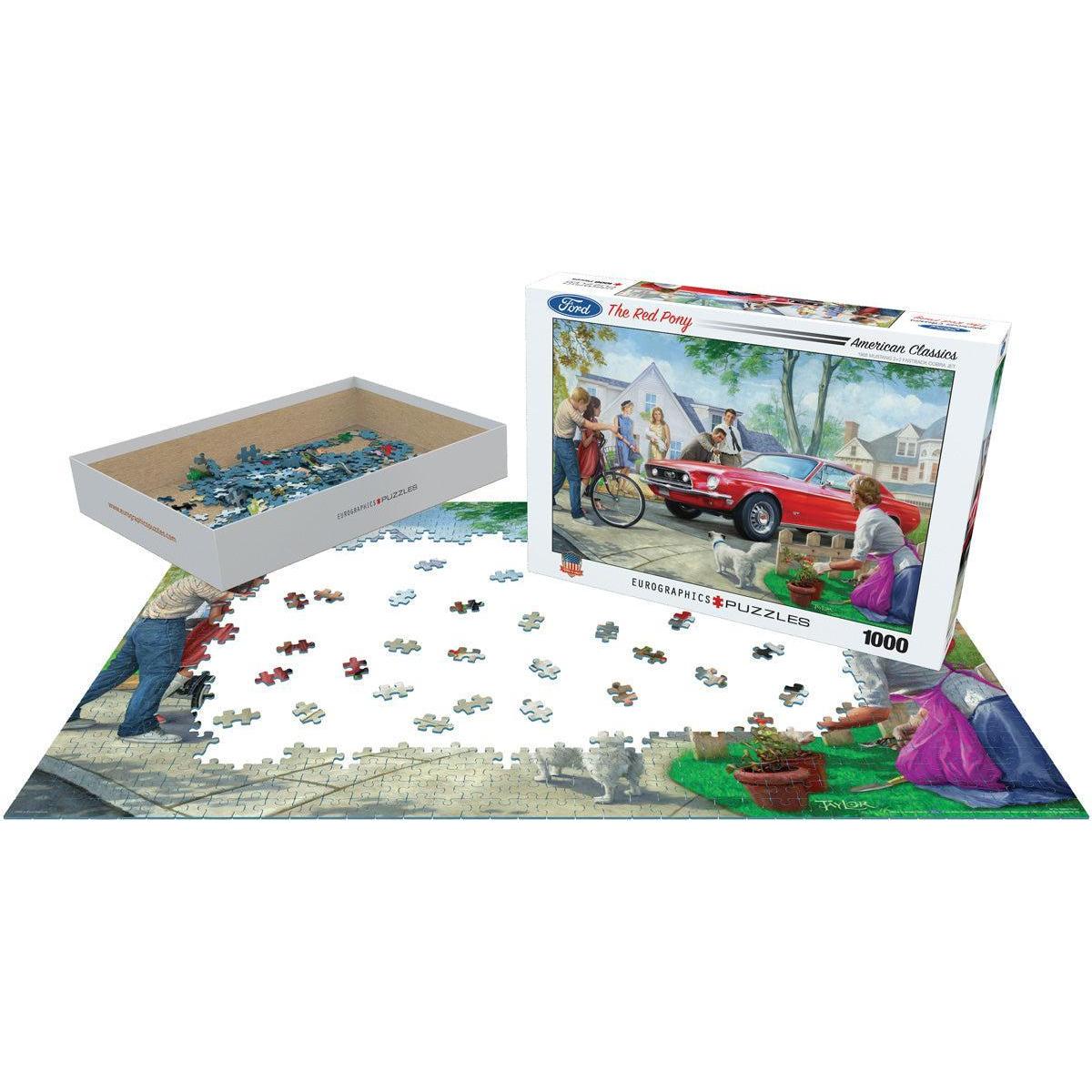 The Red Pony Ford Mustang 1000 Piece Jigsaw Puzzle Eurographics