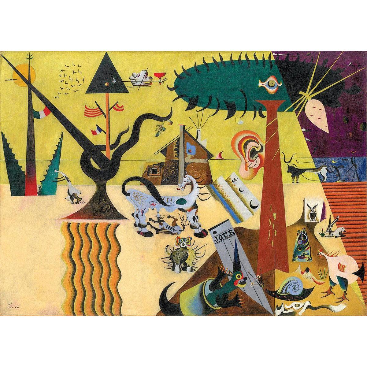 The Tilled Fields by Joan Miró 1000 Piece Jigsaw Puzzle Eurographics