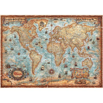 The World Map Art 2000 Piece Jigsaw Puzzle Heye