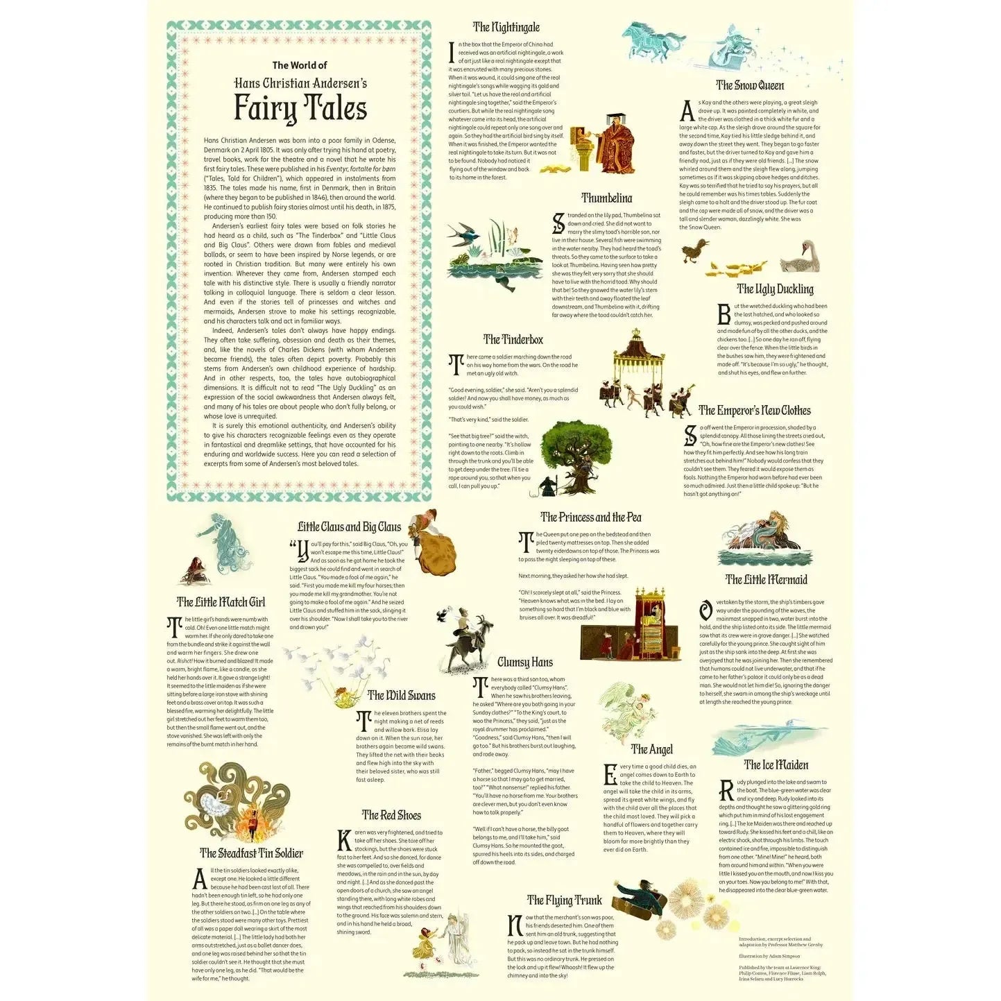 The World of Hans Christian Andersen's Fairy Tales 1000 Piece Jigsaw Puzzle Laurence King