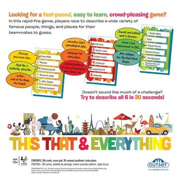 This That & Everything - The Party Game of People, Things & Places - Outset