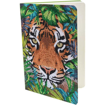 Tiger in the Forest Crystal Art Notebook Kit Craft Buddy