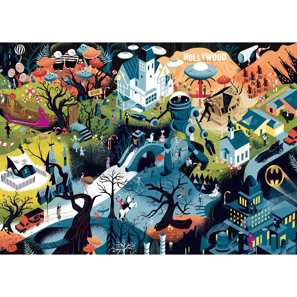 Tim Burton Films Movie Masters 1000 Piece Jigsaw Puzzle Heye