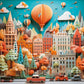Townscape Paper-Like 1000 Piece Jigsaw Puzzle Heye