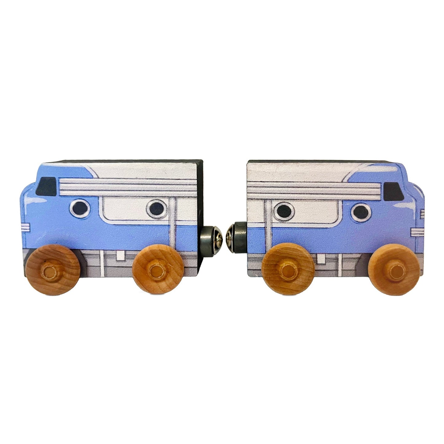 ABCs Magnetic Letter Train Express with Organic Cotton Bag | Cherry Wood | Made in the USA 🇺🇸