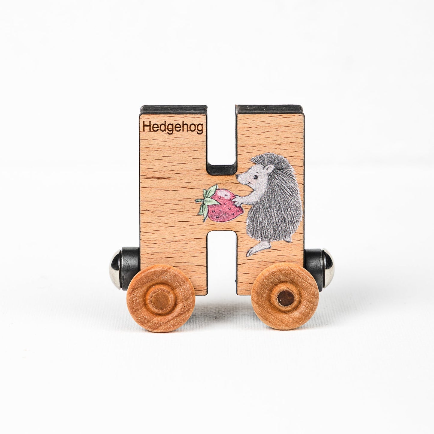 ABCs Magnetic Letter Train Express with Organic Cotton Bag | Cherry Wood | Made in the USA 🇺🇸