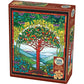 Tree of Life Stained Glass 275 Large Piece Jigsaw Puzzle Cobble Hill