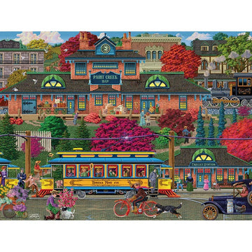 Trolley Station 275 Large Piece Jigsaw Puzzle Cobble Hill
