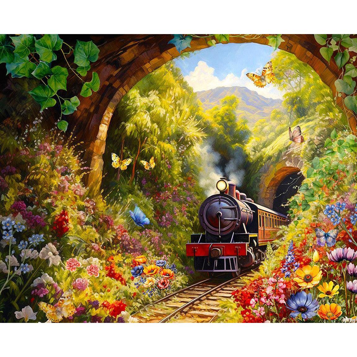 Tunnel Pass 1000 Piece Jigsaw Puzzle Springbok