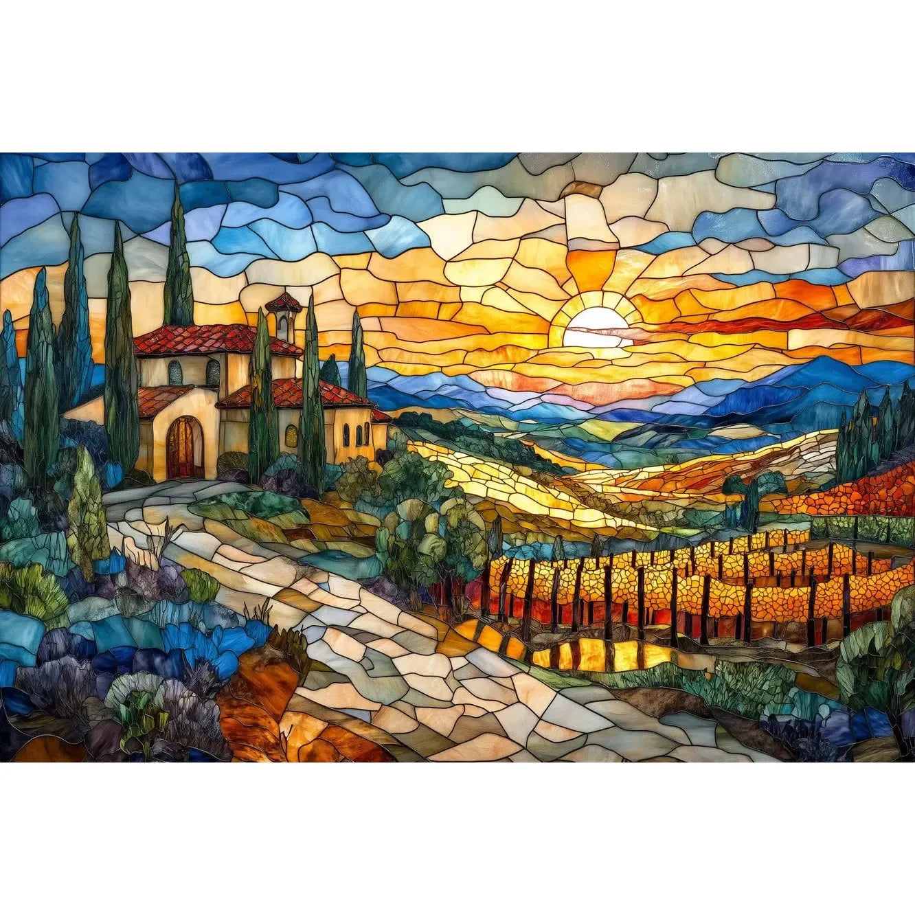 Tuscan Dreams 1000 Piece Jigsaw Puzzle Trippy