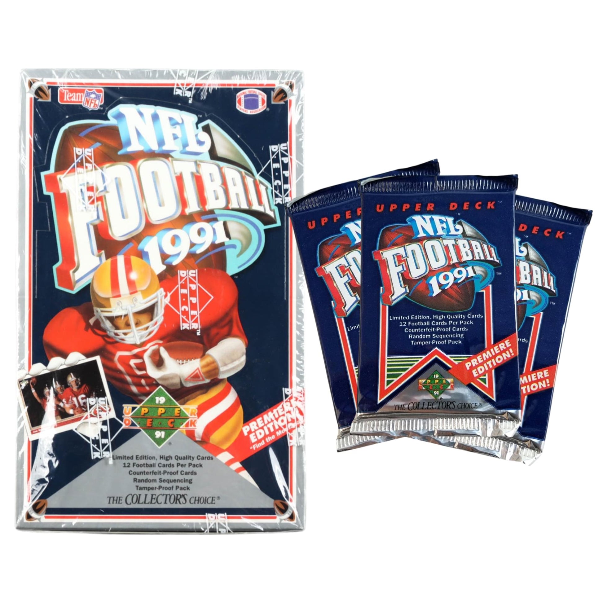 NFL 1991 Upper Deck Football Low Series Card Box | 36 Packs