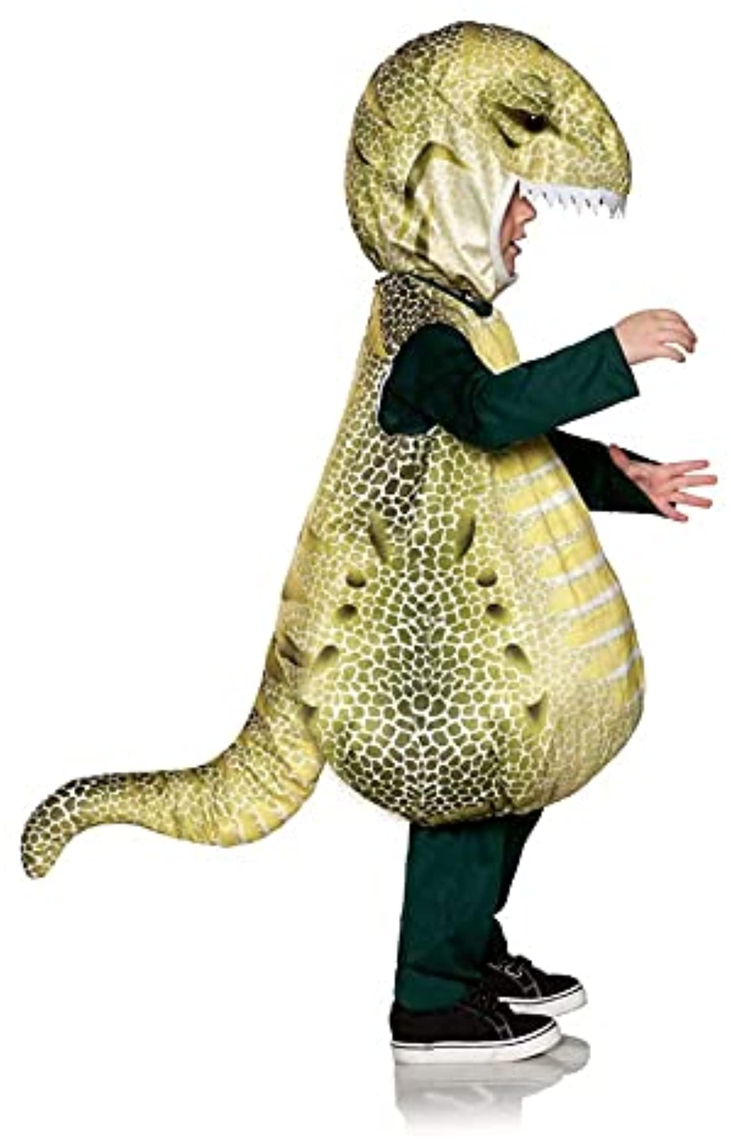Dinosaur Green T-Rex Printed Belly Baby Costume | X-Large
