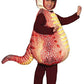 Dinosaur Red T-Rex Printed Belly Baby Costume | Medium
