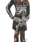 Underwraps Little Girl'S Skeleton Bones Hoodie Dress - Small