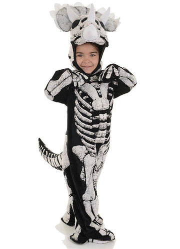 Dinosaur Triceratops Skeleton Child Costume, X-Large