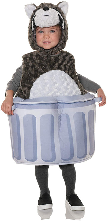 Lil Rascal Raccoon Plush Belly Babies Toddler Costume | Large (2-4T)