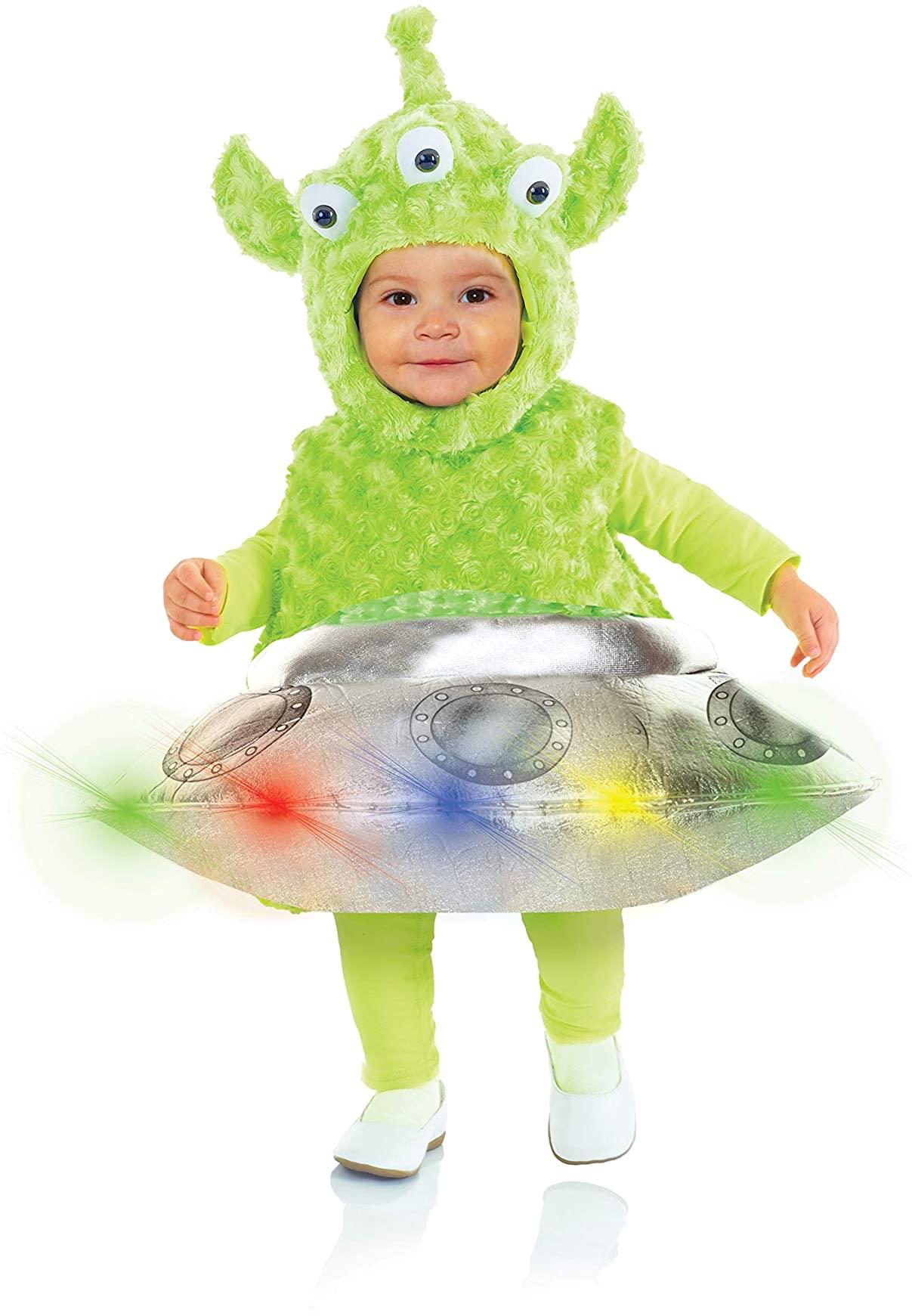 Light-Up Alien Ufo Plush Belly Babies Toddler Costume  Large (2-4T)