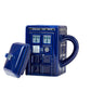 Doctor Who Tardis Mug | Official Ceramic Coffee Mug With Lid | 17 Oz.