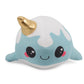 Glitter Galaxy 6-Inch Cute Ice Cream Cone Horn Blue Narwhal Collectible Plush
