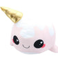 Glitter Galaxy 12-Inch Ice Cream Cone Horn Pink Narwhal Collectible Plush