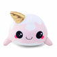 Glitter Galaxy 6-Inch Ice Cream Cone Horn Pink Narwhal Collectible Plush