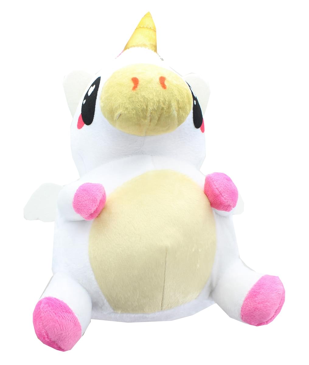 Glitter Galaxy 12-Inch Rainbow Hair White Unicow Collectible Plush