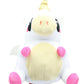 Glitter Galaxy 6-Inch Pink Hair White Unicow Collectible Plush