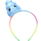 Glitter Galaxy Plush Blue Poop Emoji Child Costume Headband