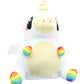 Glitter Galaxy 6-Inch Rainbow Hair White Unicow Collectible Plush
