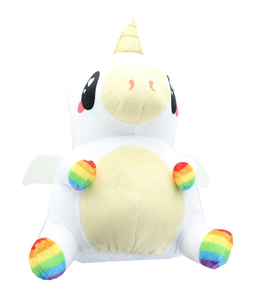 Glitter Galaxy 6-Inch Rainbow Hair White Unicow Collectible Plush