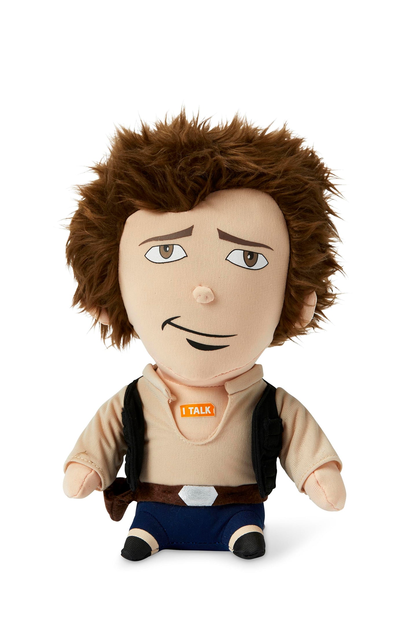 STAR WARS Han Solo Talking Plush Toy, 9" Tan/Blue, SW01887, Soft Polyester