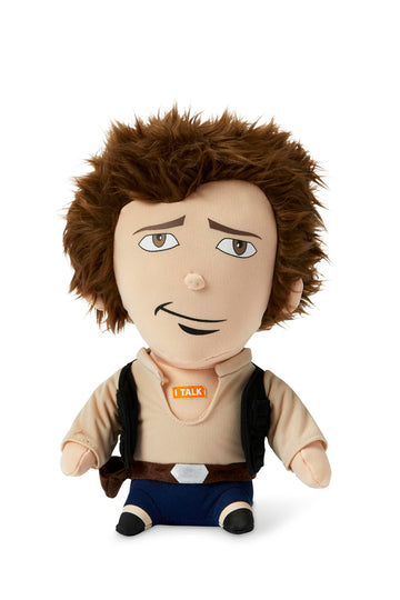 STAR WARS Han Solo Talking Plush Toy, 9" Tan/Blue, SW01887, Soft Polyester