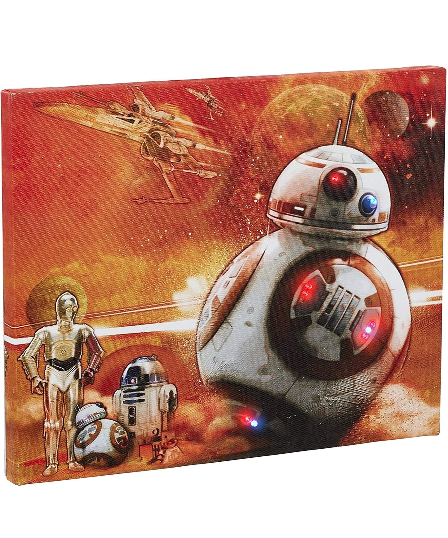 Star Wars Bb-8 Illuminating Canvas Wall Art