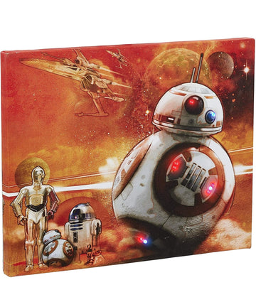 Star Wars Bb-8 Illuminating Canvas Wall Art
