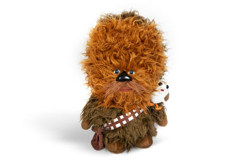 Super-Deformed Star Wars 22?Chewbacca With Porg Talking Plush