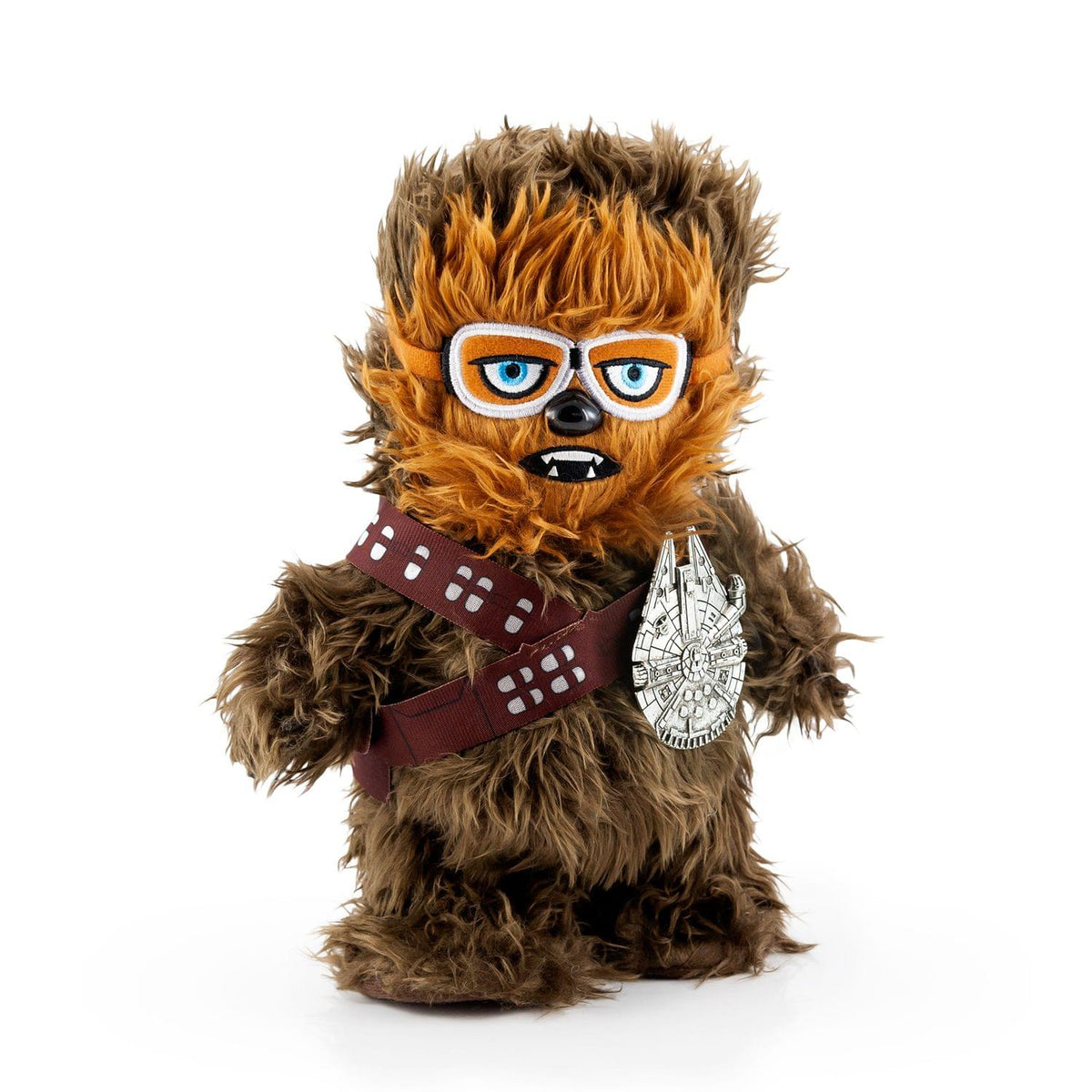 Star Wars Chewbacca Interactive Walk N Roar | Moves & Makes Noise | 12 Plush w/ Millennium Falcon Pin