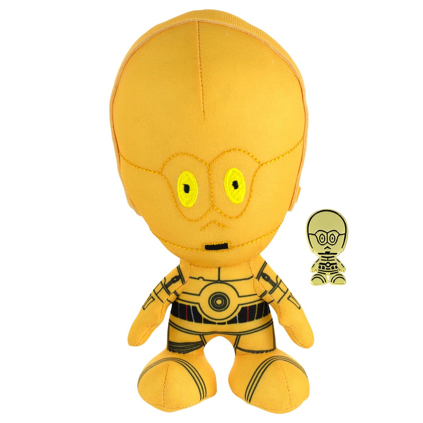 Star Wars C-3Po Stylized 7 Inch Plush With Enamel Pin