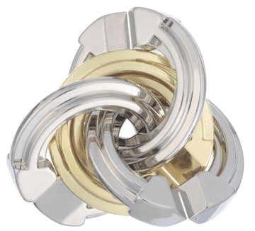 Bepuzzled | Cyclone Hanayama Metal Brainteaser Puzzle Mensa Rated Level 5, For Ages 12 And Up