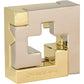 Bepuzzled |Cross Hanayama Cast Metal Brain Teaser Puzzle Level 3 Mensa-Rated Puzzles For Kids And Adults Ages 12 And Up