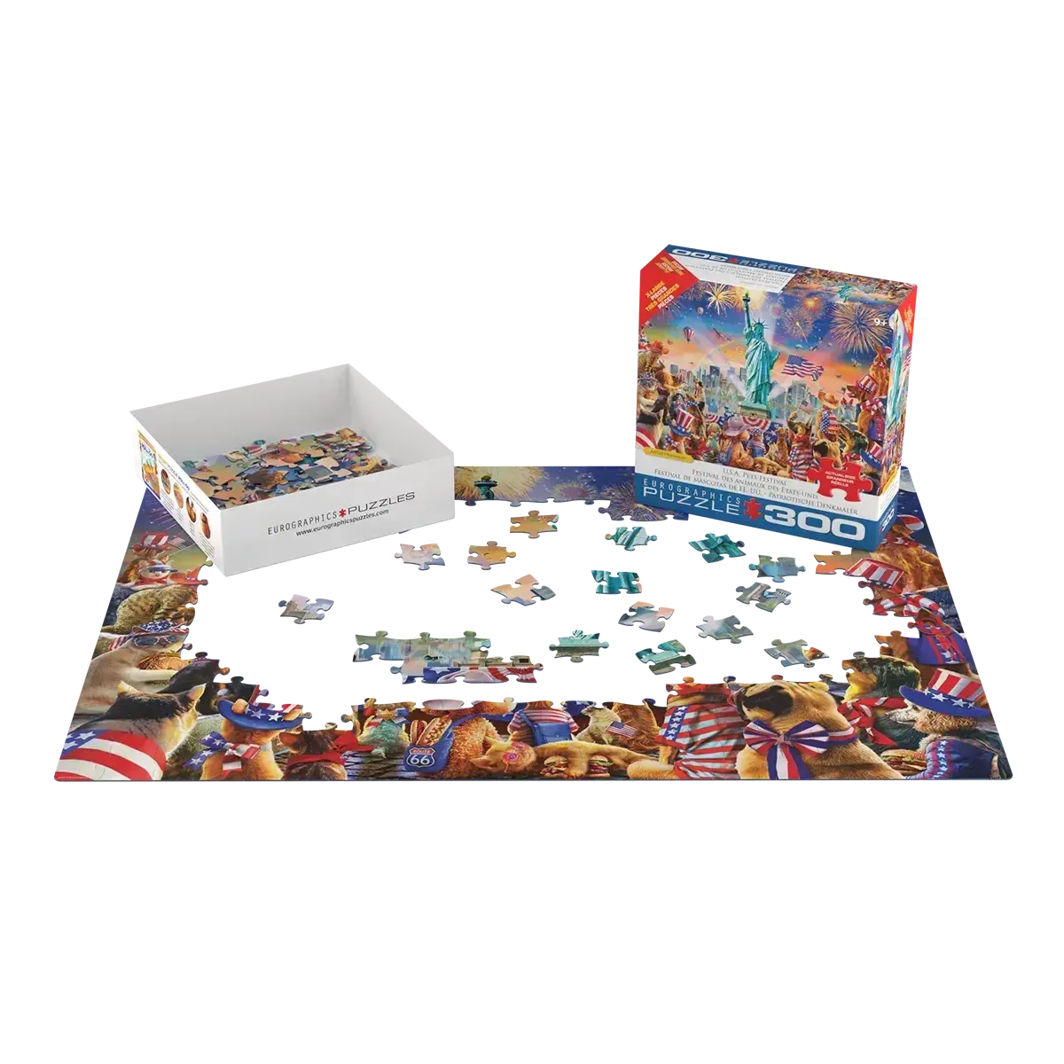 USA Pets Festival 300 Piece Jigsaw Puzzle Eurographics