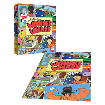 Bob'S Burgers Greetings From Wonder Wharf 1000 Piece Jigsaw Puzzle | Officially Licensed & Collectible Bobs Burgers Tv Show Merchandise | Original Artwork Featuring Bob, Linda, Tina, Louise, Gene