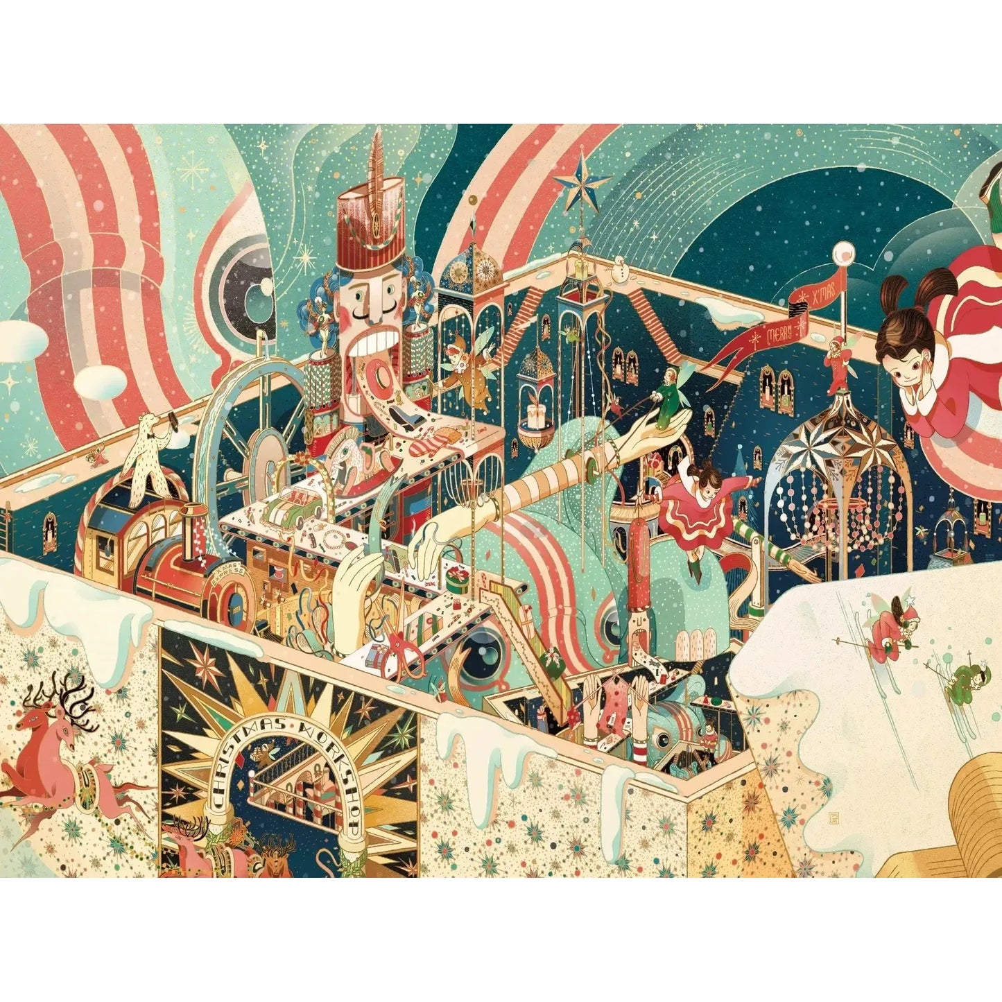 Unboxing Christmas 1000 Piece Jigsaw Puzzle NYPC
