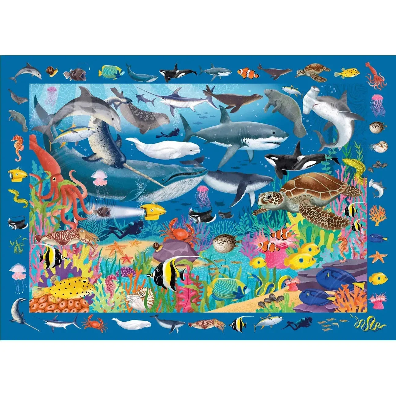 Under the Sea 100 Piece Seek & Find Jigsaw Puzzle Peter Pauper